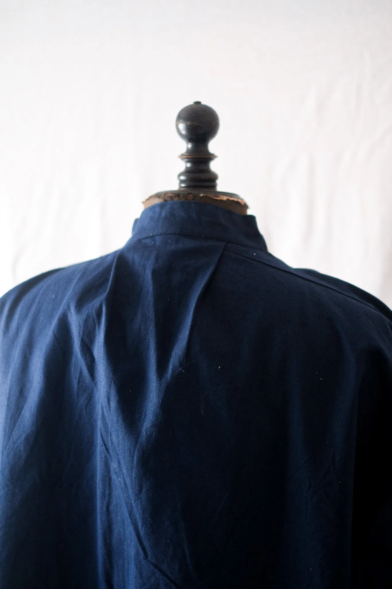 [~ 50's] vintage français indigo coton smock biaude 