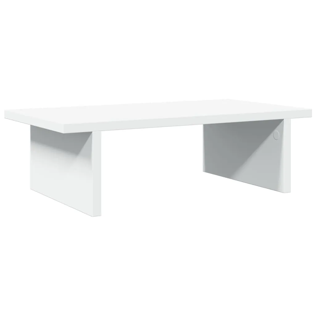 vidaXL Support de moniteur blanc 50x27x15 cm bois d'ingénierie 